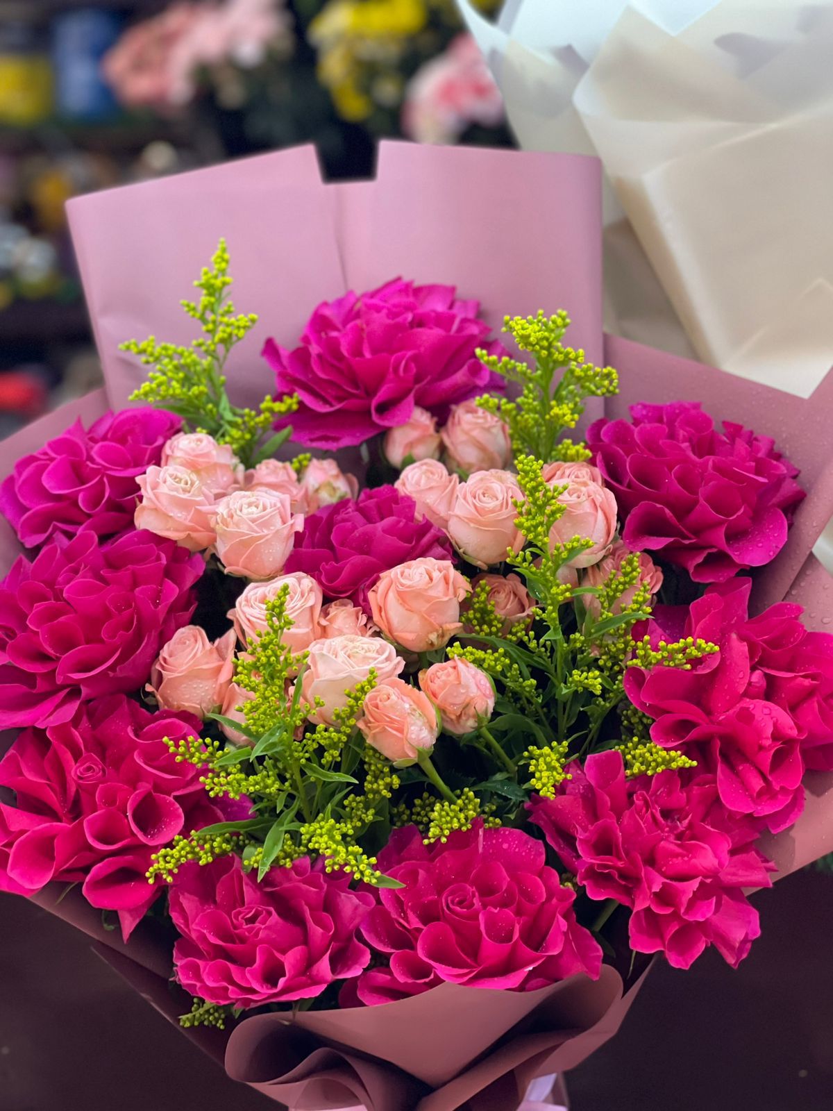 Fooshia Pink With Baby Rose Pink