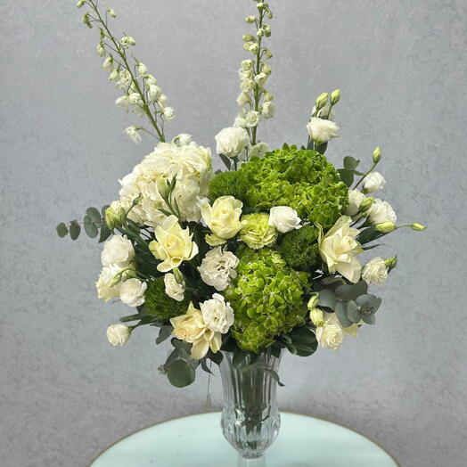 Elegant Green Hydrangea Mix Bouquet
