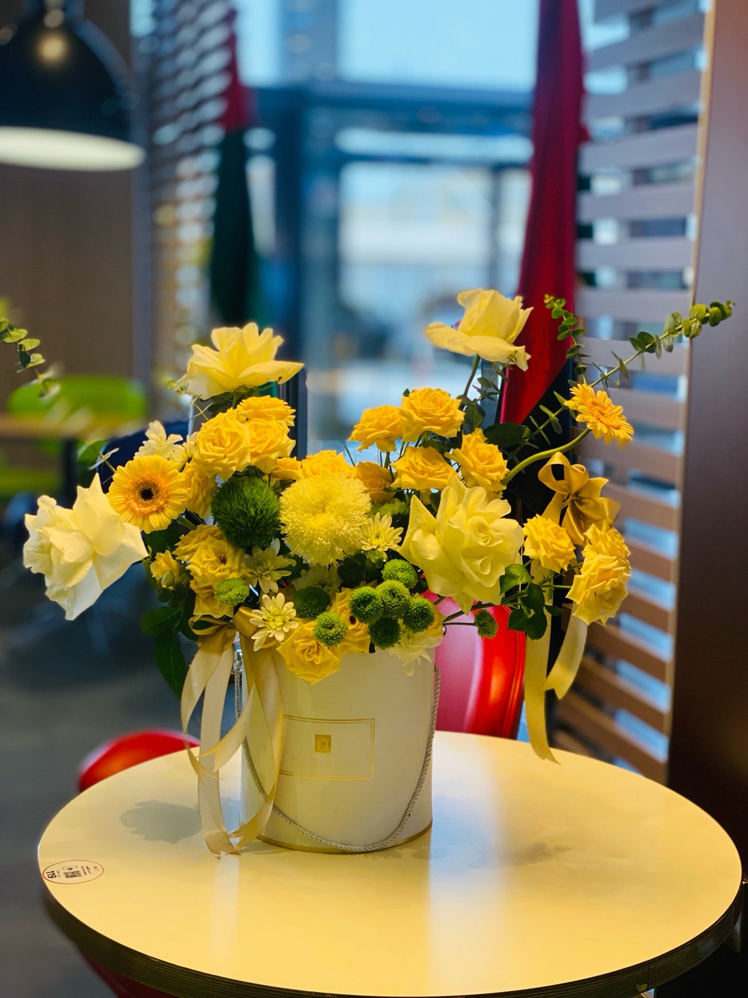 Box Flowers Arrangement