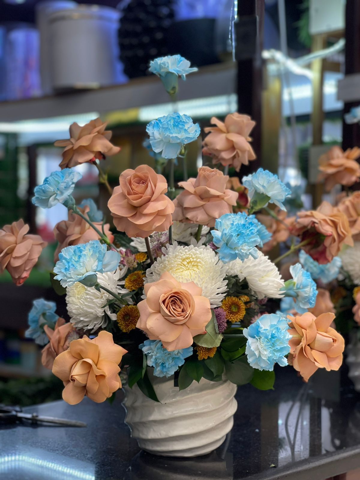 Cappuccino With Light Blue Awesome Colurs