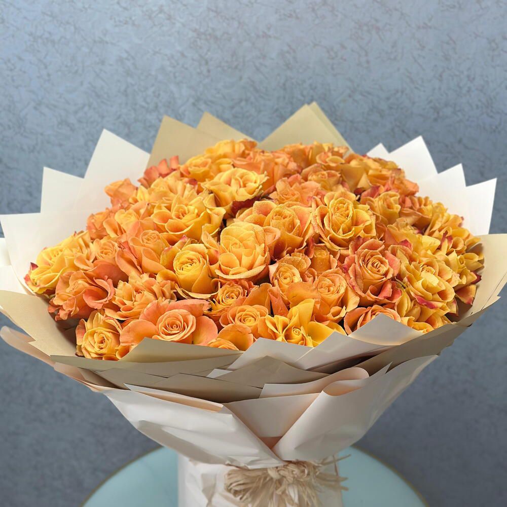 Bright Yellow Rose Bouquet