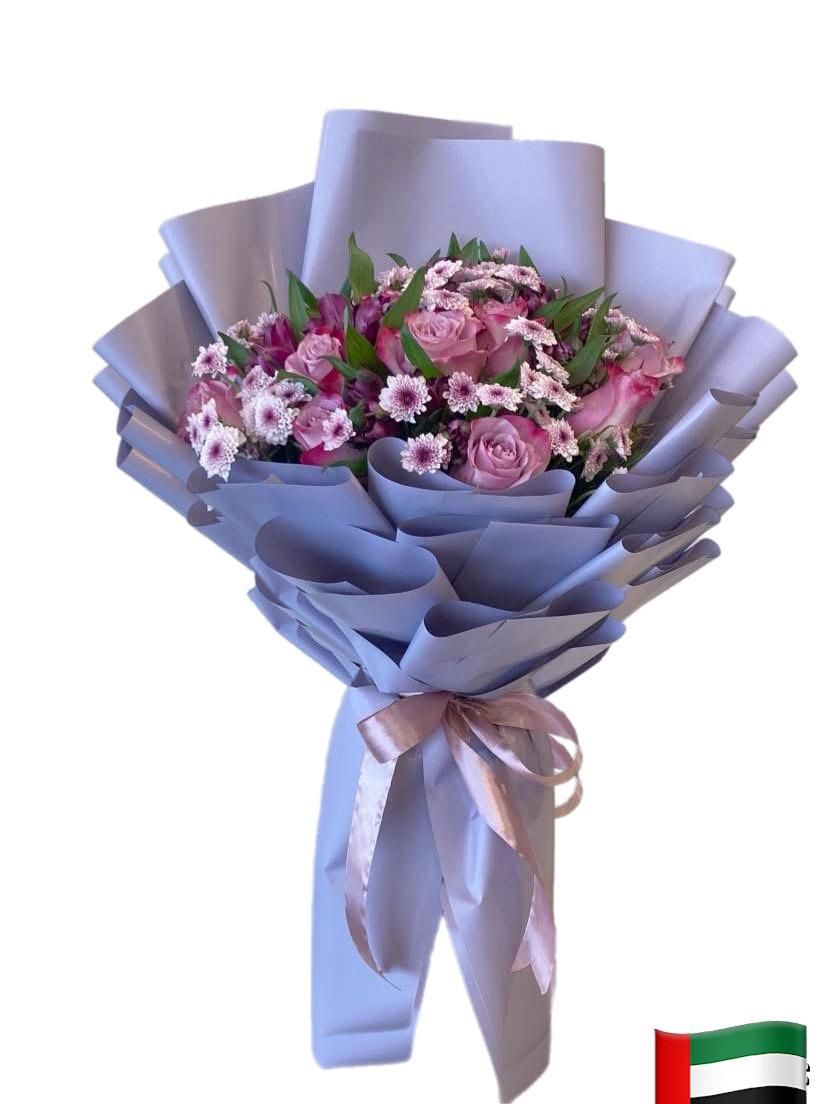 Beauty Purple Flowers Bouquet