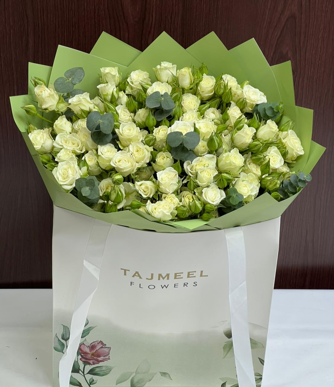 White Baby Roses Bouquet