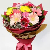 10 Gerbera Flowers Bouquet