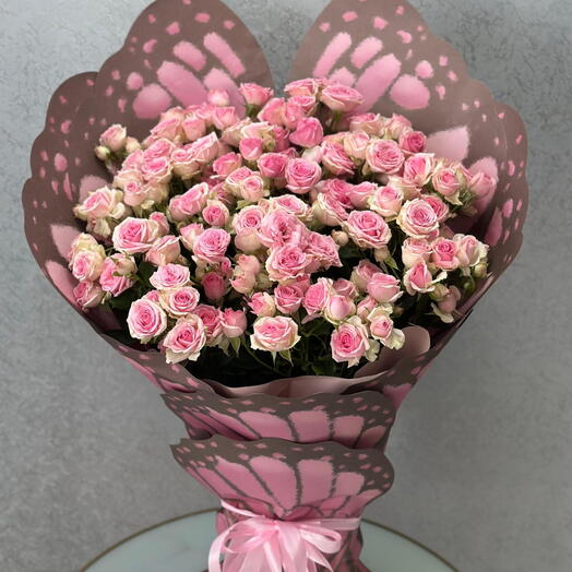 Elegant Baby Rose Bouquet - 40 Stems