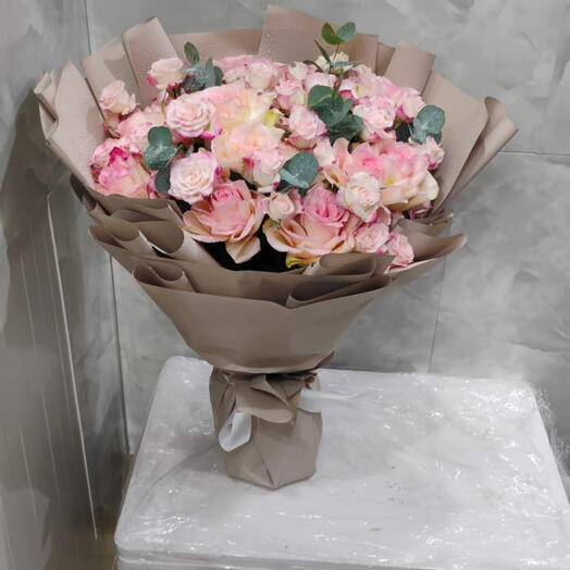 Elegant Double Colour Baby Rose Bouquet